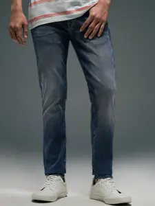 Flying Machine Men Super Skinny Fit Low-Rise Light Fade Stretchable Jeans