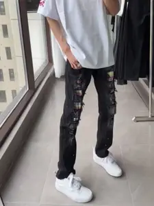 StyleCast Men Mid-Rise Highly Distressed Light Fade Cotton Jeans