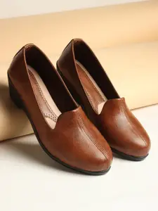 Ladies Hub Women Slip-On Loafers Moccasins Formal Shoes