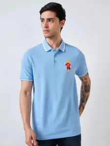 SPYKAR Men Polo Collar Solid Cotton Slim Fit T-shirt