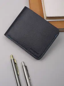 Allen Solly Men Textured Leather Two Fold Wallet