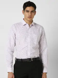 Van Heusen Men Regular Fit Spread Collar Floral Printed Formal Shirt