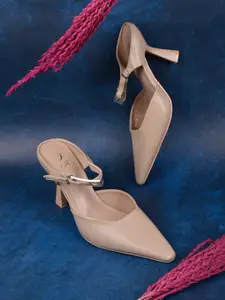 Jove Women PU Slim Heeled Pumps