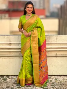 SGF11 Pure Silk Ethnic Motifs Kanjeevaram Saree