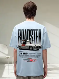 PRONK Men Graphic Printed Oversized T-shirt