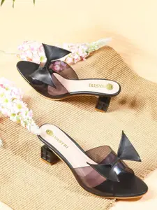 DIVASTRI Women Open Toe Party Block Sandals