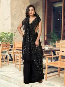 Laa Calcutta Embellished Sequinned Saree