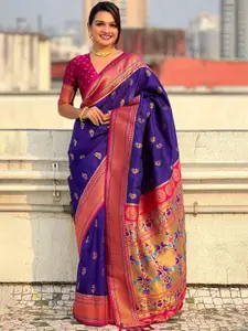 SGF11 Floral Pure Silk Handloom Kanjeevaram Saree