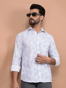 Crimsoune Club Men Ethnic Printed Classic Slim Fit Cotton Casual Shirt