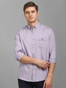 Louis Philippe Sport Men Slim Fit Vertical Striped Cotton Casual Shirt