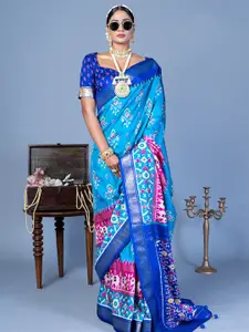 elora Kalamkari Zari Patola Saree