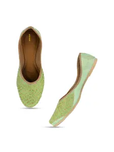 Anouk Women Embellished Ethnic Mojaris Flats