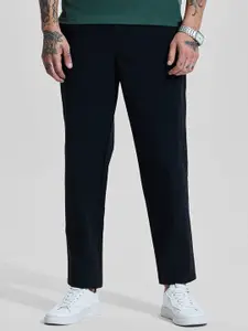 Snitch Men Smart Slim Fit Mid-Rise Trouser