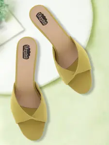 TAYDOL Women Open Toe Block Heels