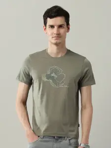 Arrow New York Men Floral Printed Round Neck Cotton T-shirt