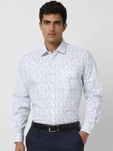 Van Heusen Men Regular Fit Spread Collar Floral Printed Cotton Formal Shirt