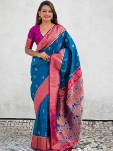 SGF11 Floral Zari Pure Silk Kanjeevaram Saree