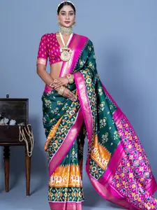 elora Kalamkari Zari Patola Saree