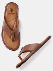 U.S. Polo Assn. DIAZ Men Leather Comfort Sandals