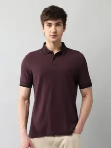 U.S. Polo Assn. Denim Co. Men Solid Polo Collar Cotton Muscle Fit T-shirt