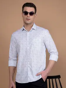 Crimsoune Club Men Classic Slim Fit Conversational Printed Casual Shirt