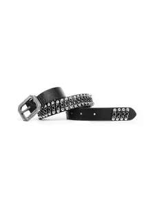 REDHORNS Men Embellished Leather Belt