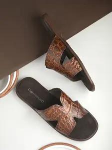 CARLO ROMANO Men Printed Leather Flatforms