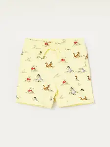 Juniors by Lifestyle Boys Winnie The Pooh Printed Cotton Shorts