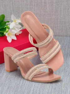 Denill Women Open Toe Block Heel Sandals