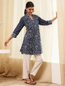 Biba Women Ethnic Motifs Printed Thread Work Kurta
