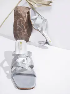 DIVASTRI Women Western Embellished Party Stiletto Sandals