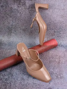 Jove Women Block Heel Mules