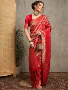 Anouk Ethnic Motifs Zari Banarasi Saree