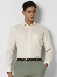 Van Heusen Men Regular Fit Spread Collar Solid Cotton Formal Shirt