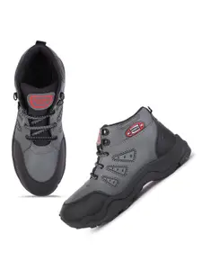 PENNEN Men Leather Running Non-Marking Shoes