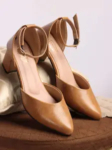 Denill Women Pointed Toe Block Sandals