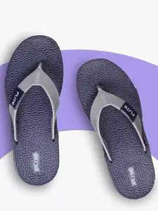 FLITE Men Textured Open Toe Flip Flops