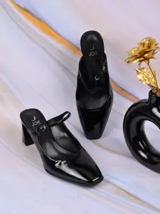 Jove Women PU Block Pumps