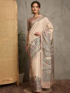 Anouk Ethnic Motifs Tussar Saree