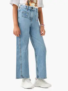 Juniors by Babyshop Girls Low Distress Heavy Fade Jeans