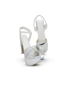 MONAQI Women Embellished Block Sandals