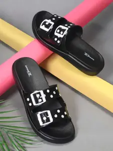 Slipover Women Printed Sliders