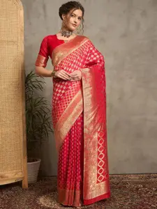 Anouk Woven Design Zari Saree