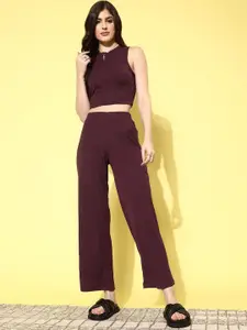 all about you Sleeveless Crop Top With Trouser