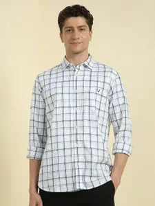Allen Solly Men Slim Fit Spread Collar Checked Cotton Casual Shirt