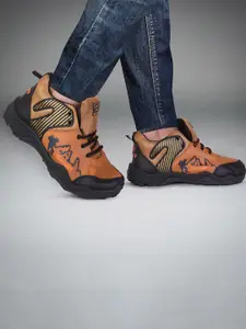 DRACKFOOT Men Leather Running Non-Marking Shoes