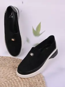 Jove Women Slip-On PU Loafers