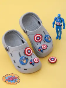 Yellow Bee Boys Marvel Clogs