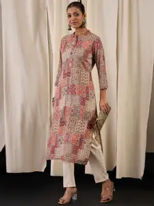 Anouk Ethnic Motifs Printed Straight Kurta