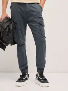 THE BEAR HOUSE Men Mid-Rise Regular Fit Cargos